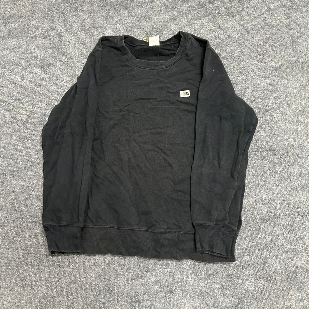 The North Face Sweatshirt Womens Size XL Black Crew Neck Long Sleeve Pullover